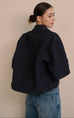 ZIP Minimal jacket in navy blue