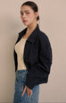 ZIP Minimal jacket in navy blue