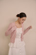 Afterglow bling knit cardigan in pink