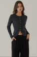 Eyes candy cardigan in grey/red