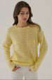 Milan cable knit 100% wool sweater