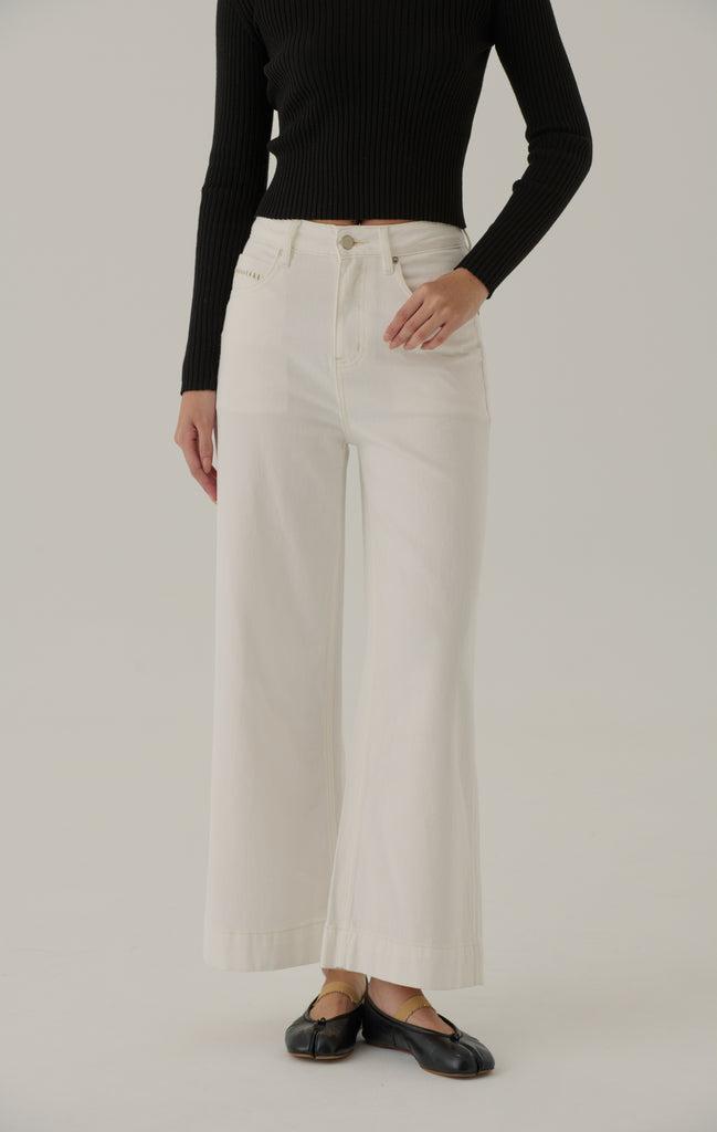 Leona white denim in White