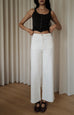 Airflow denim trousers in white