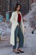Snow storm wool Coat with belt