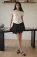 Breezy tulle skirt in black/white