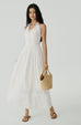 Rythm of love halter maxi dress in white