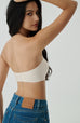 Two ways seamless bandeau bra in white