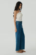 Diamond cooling knit top in white