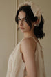 Tutu mini dress with belt in beige
