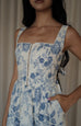 Sherri corset dress in blue