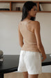 Soft line y-back tank in nude