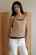 Soft line y-back tank in nude